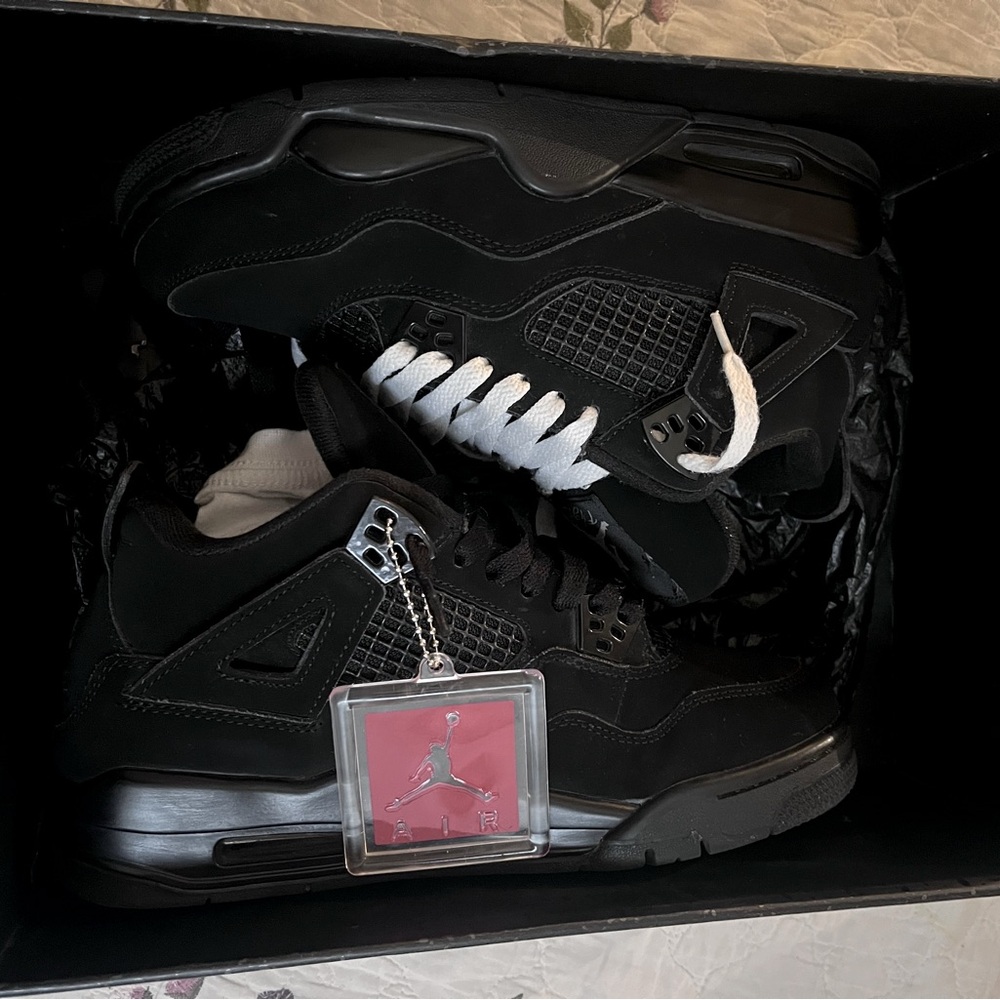 Air Jordan 4 Retro GS 'Black Cat' 2020